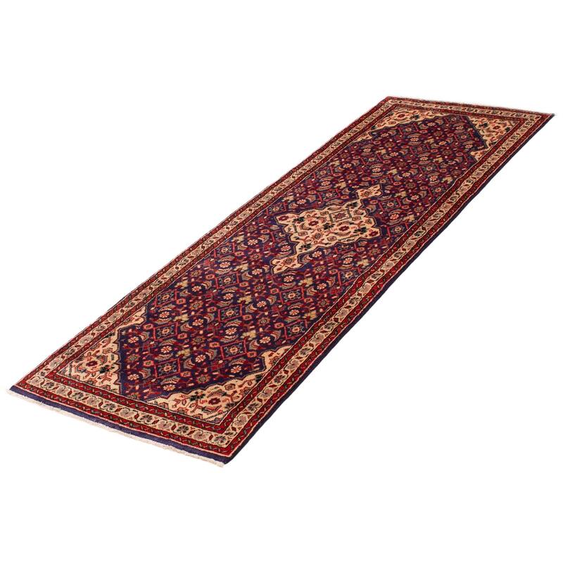 ECARPETGALLERY Hand-knotted Andelz Navy Wool Rug - 5'6 x 10'5