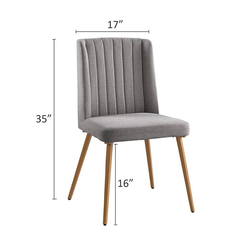 Morden Fort Modern 5-piece Dining Table Set with Classic Round Dining Table Velvet Dining Chair