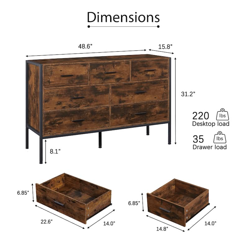 Barn Door Buffet Bar Cabinet With Drawers And Storage Shelves