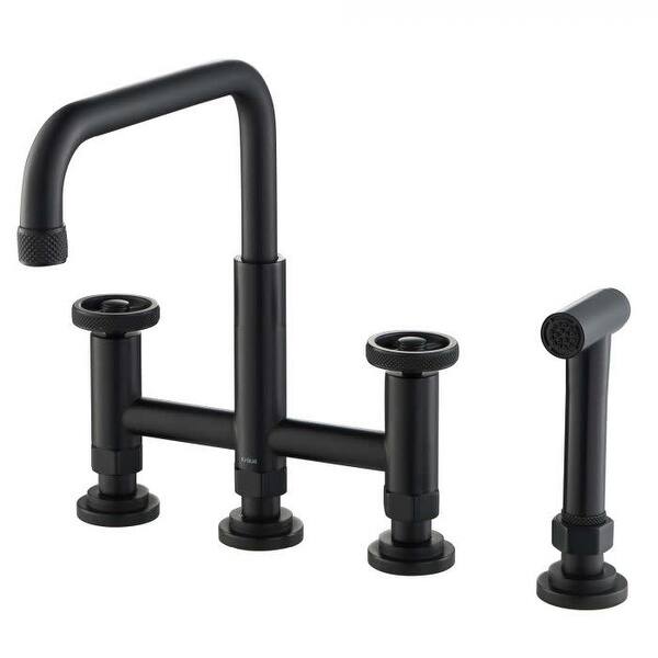 Shop Kraus Kpf 3125 Urbix 2 2 Gpm Industrial Bridge Kitchen Faucet With Overstock 31475489