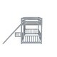 preview thumbnail 32 of 58, Solid Pine Wood Bunk Bed,Versatile Floor Fence Bunk Bed with Door,Twin Over Twin Size