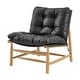 preview thumbnail 16 of 28, NPD Furniture Oswald Faux Leather Tufted Accent Chair Casa Black