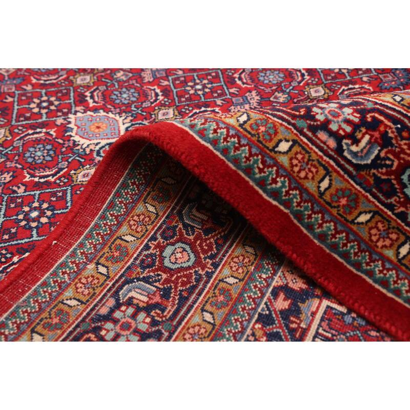 ECARPETGALLERY Hand-knotted Bijar Red Wool Rug - 3'11 x 6'0
