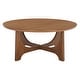 preview thumbnail 23 of 28, SAFAVIEH Couture Sasha Wood Round Coffee Table - 40 in. W x 40 in. D x 18 in. H