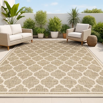 JONATHAN Y Zinnia Textured Weave Indoor/Outdoor Area Rug