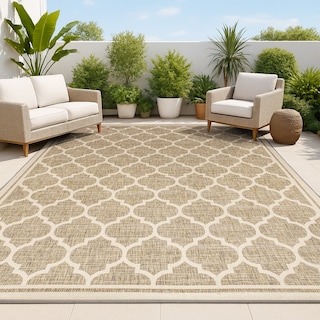 JONATHAN Y Zinnia Textured Weave Indoor/Outdoor Area Rug