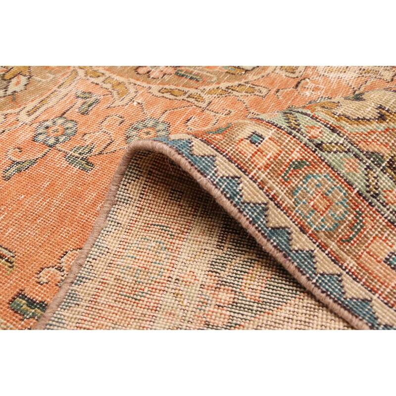ECARPETGALLERY Hand-knotted Antalya Vintage Copper Wool Rug - 7'2 x 10'2
