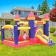 preview thumbnail 1 of 6, Inflatable Bounce House Slide with Blower Kids