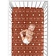 preview thumbnail 4 of 4, Rust White Boho Tribal Mudcloth Boy or Girl Fitted Crib Sheet - Orange Woodland Bohemian Southwest Geometric Arrow Neutral Aztec