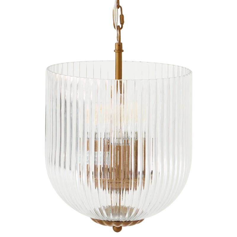 Natural and Modern Design Garnet Pendant Lamp - Coarse Gold + Clear Glass