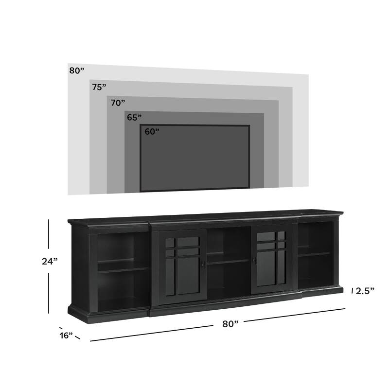 Middlebrook 80-inch Classic Breakfront TV Stand