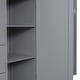 preview thumbnail 26 of 26, Full Size Wood Loft Bed with Built-in Wardrobes, Cabinets and Drawers, Multi-Functional Bed Frame with Storage Space Staircase