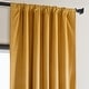 preview thumbnail 111 of 140, Exclusive Fabrics Heritage Plush Velvet Room Darkening Curtain (1 Panel) - Luxurious Single Drapery for Enhanced Room Darkening