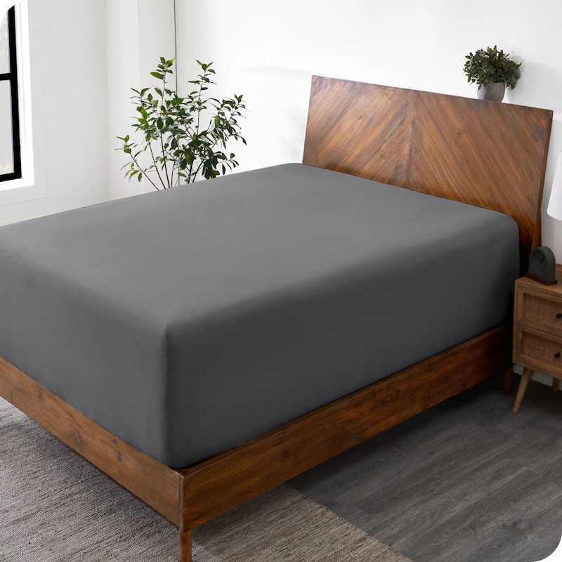 Bare Home Ultra-Soft Microfiber 22 Inch Extra Deep Pocket Fitted Sheet
