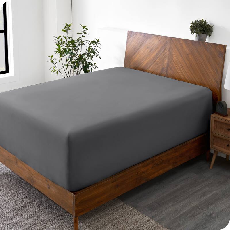 Bare Home Ultra-Soft Microfiber 24 Inch Extra Deep Pocket Fitted Sheet