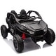 preview thumbnail 60 of 58, 24V Two-Seater UTV for Kids, Off-Road Ride On Car with Remote Control, Bluetooth, Four-Wheel Suspension, and Rear Storage Black