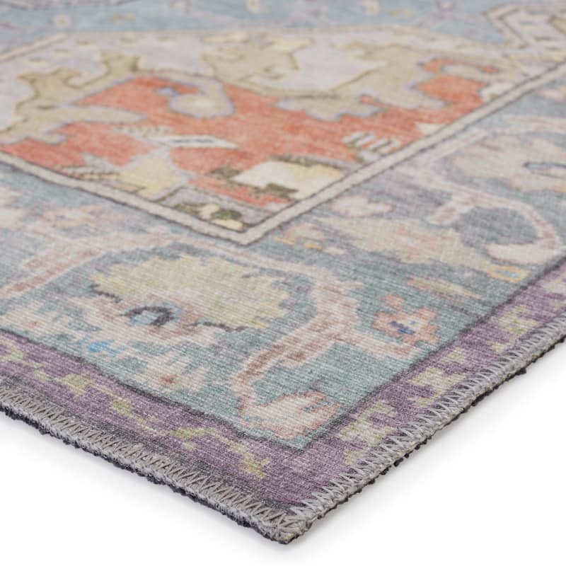 Zenora Machine Washable Medallion Area Rug