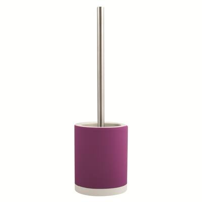Toilet Brush And Holder MSV-France Cagliari Purple Soft Ceramic