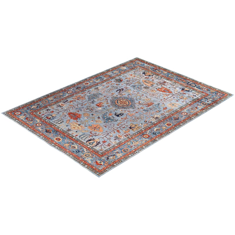 Serapi One-of-a-Kind Hand-Knotted Area Rug - Gray - 10' 0" x 13' 8"