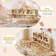 preview thumbnail 11 of 20, Costway Twin Size Montessori Floor Bed with Bookcase Storage Shelves &
