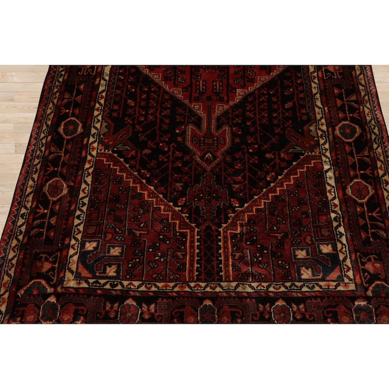 5x9'11'' Hand Knotted Wool Rust Malayer Traditional Plush Pile Rug - 5' x 9' 11''