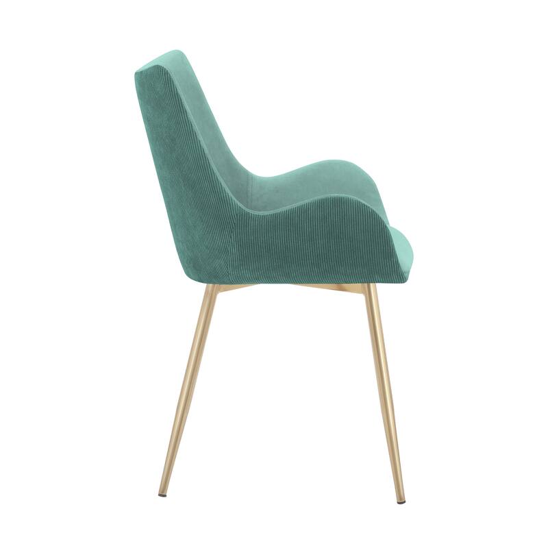 Avery Upholstered Dining Chair with Gold Legs