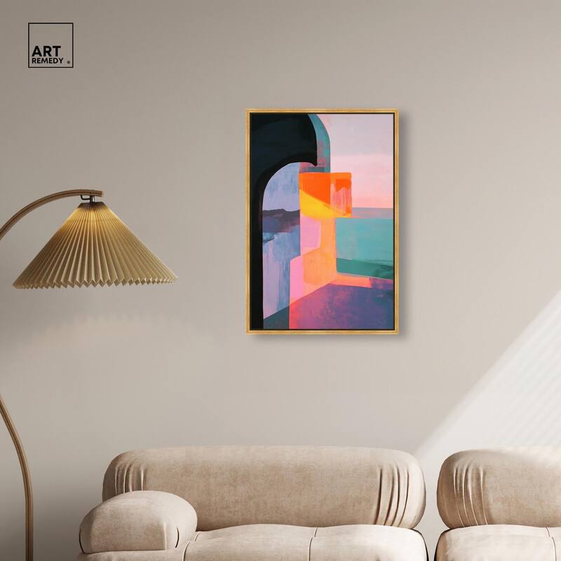 Color Blocks III Canvas by Art Remedy