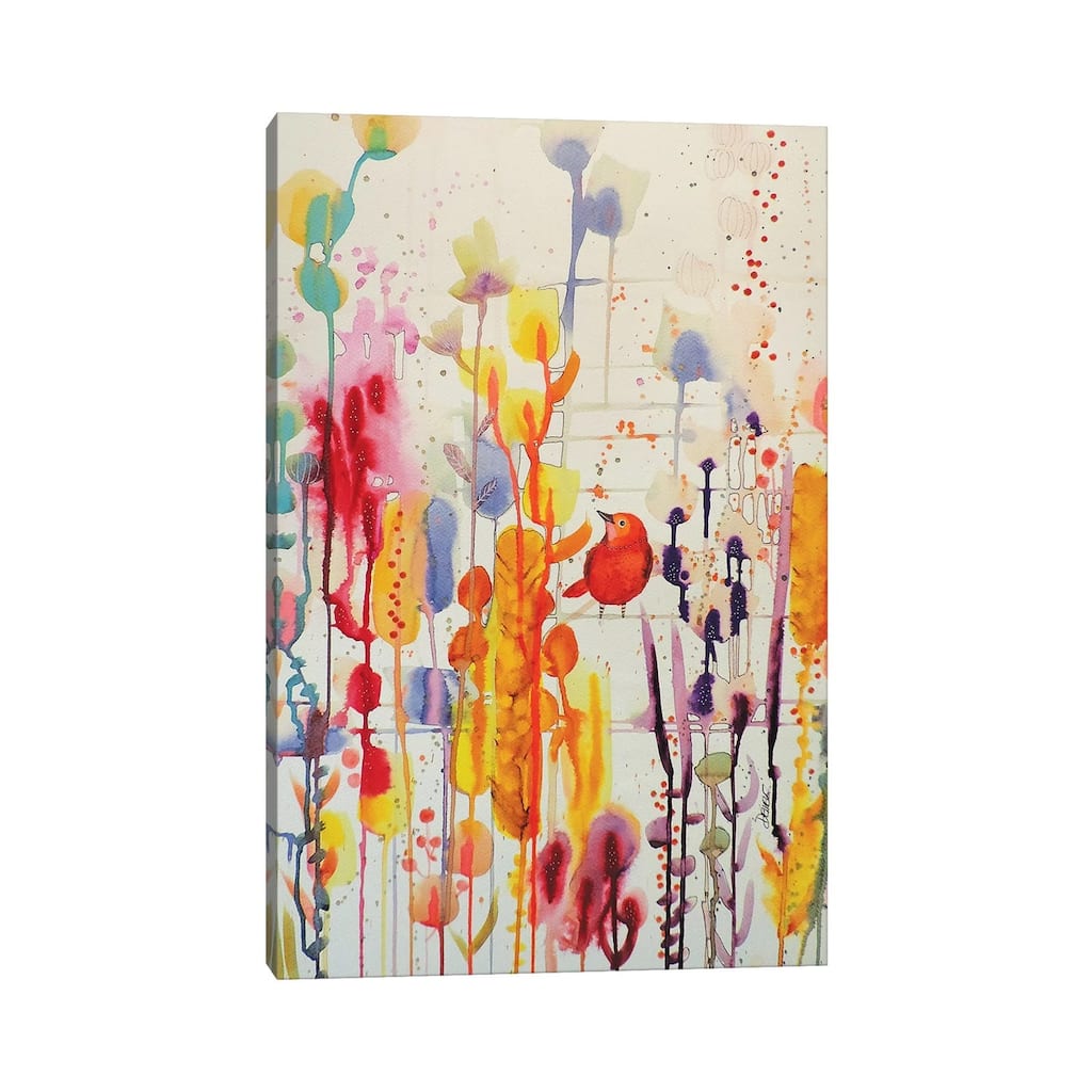 iCanvas "La Vie Comme Une Fete" by Sylvie Demers Canvas Print