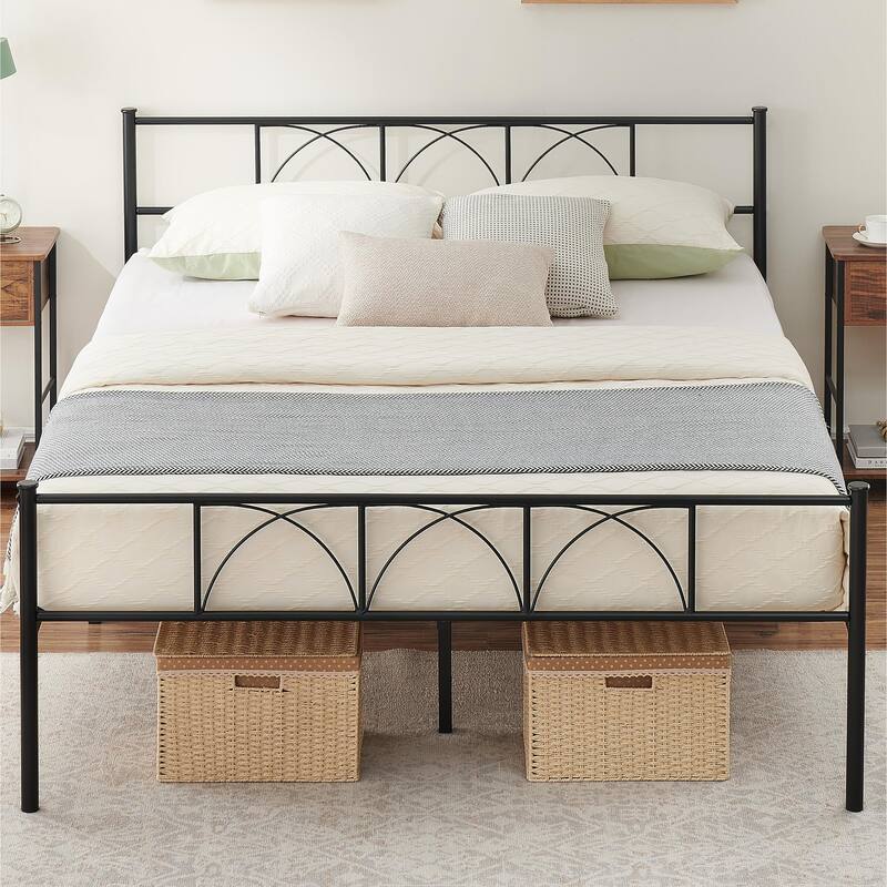 Bed Frame with Headboard and Footboard