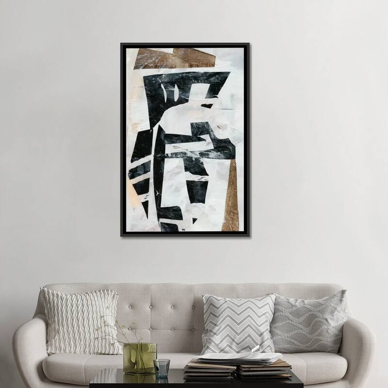 iCanvas "Tribal Collage I" by Jennifer Goldberger Framed Canvas Print