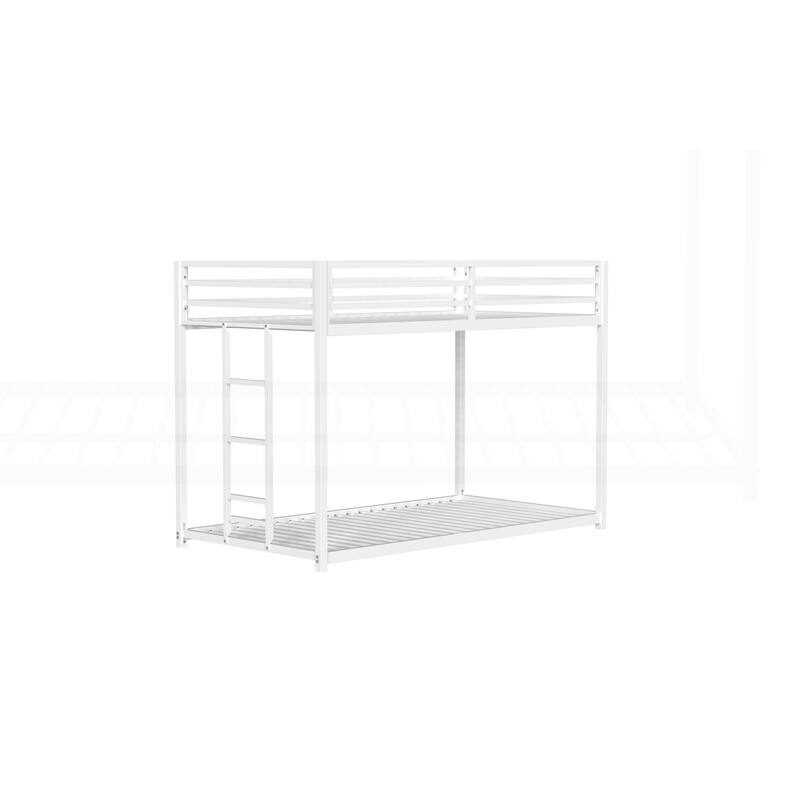 Sturdy and Versatile Metal Twin Over Twin Bunk Bed for All Ages