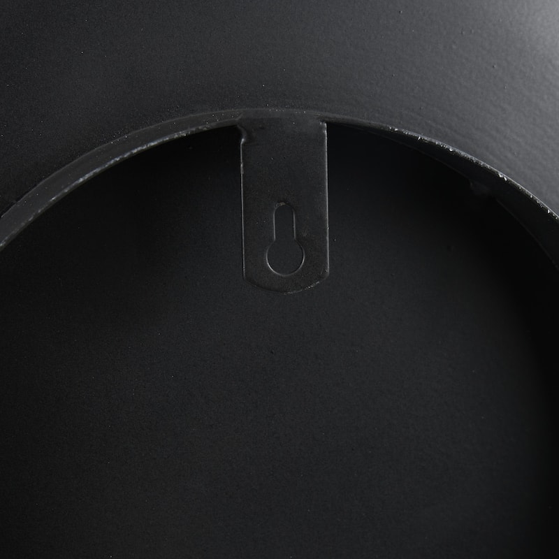 Metal Abstract 3D Circular Disk Home Wall Decor - Set of 3 Gold, Dark Blue, White - Roche River Decor