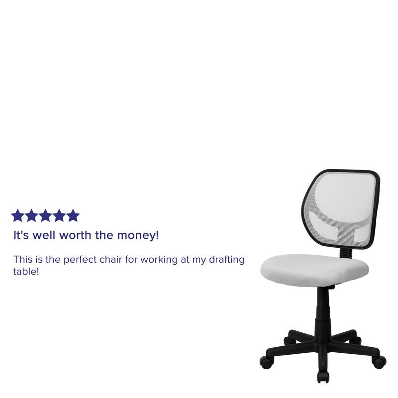 Low Curved Back Mesh Swivel Task Office Chair