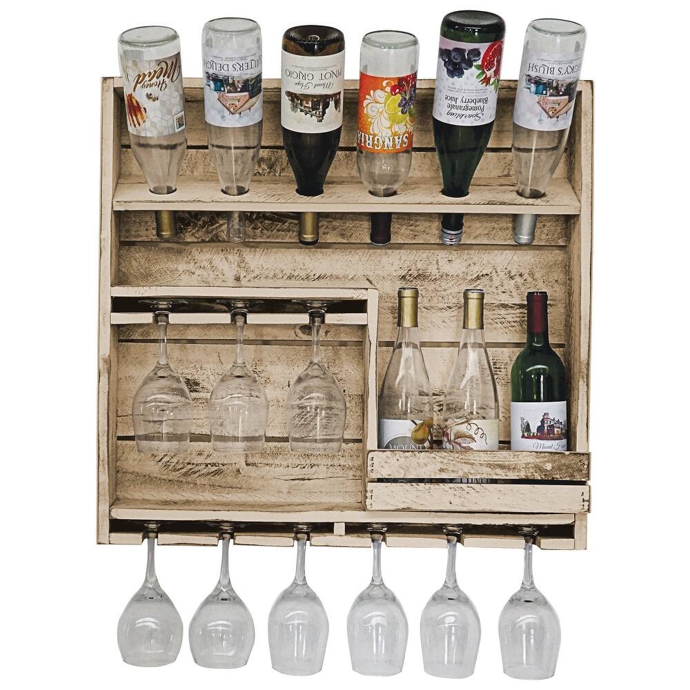 Farmhouse 9-Bottle Wine Display
