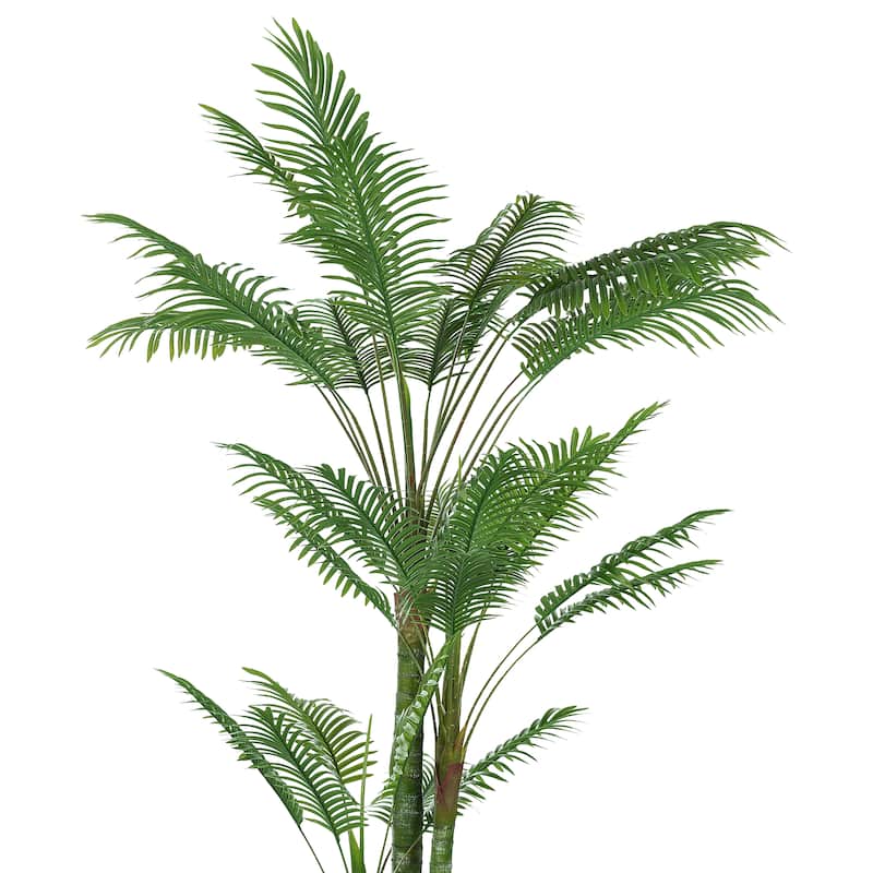 Artificial Palm Tree - Large Faux Potted Tropical Plant for Indoor or Outdoor Decoration (Set of 2)