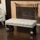 preview thumbnail 22 of 63, Scarlette Tufted Fabric Ottoman Bench by Christopher Knight Home - 41.00" L x 17.25" W x 16.75" H