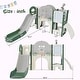 preview thumbnail 8 of 42, Versatile 9-in-1 Kids Slide Playset: Spaceship Design with Slide, Tunnel, Ring Toss, Whiteboard, and Basketball Hoop