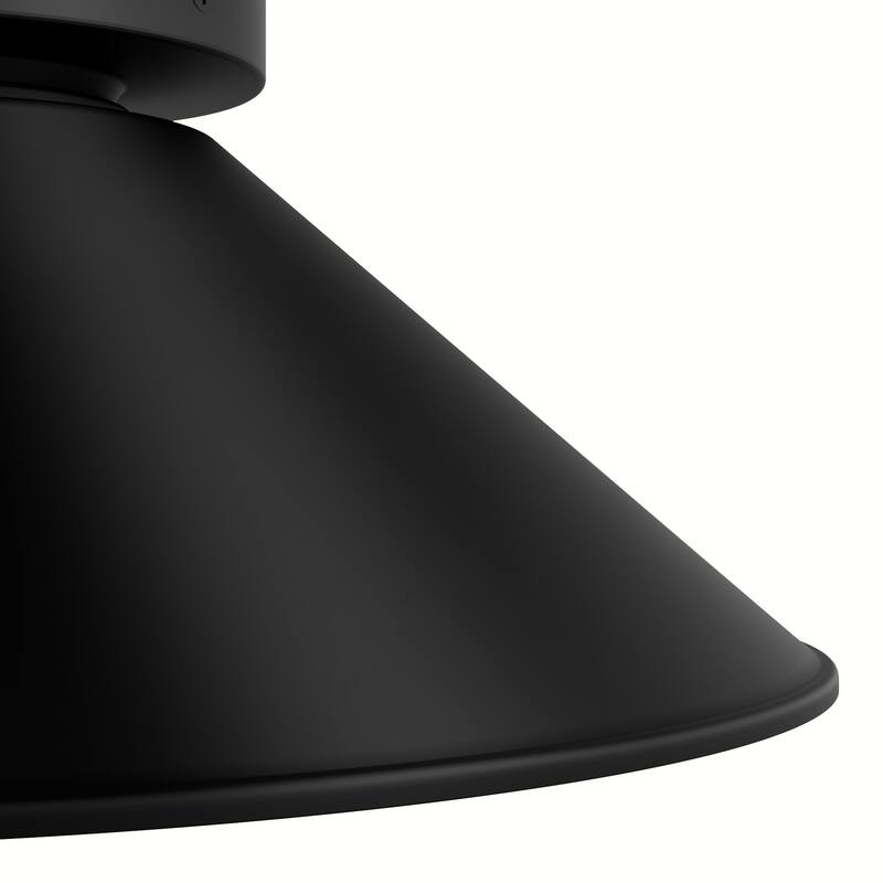 Hunter Skyflow Outdoor 1-Light 14" Flush Mount Ceiling Light - Transitional, Modern Rustic - Wet-Rated!