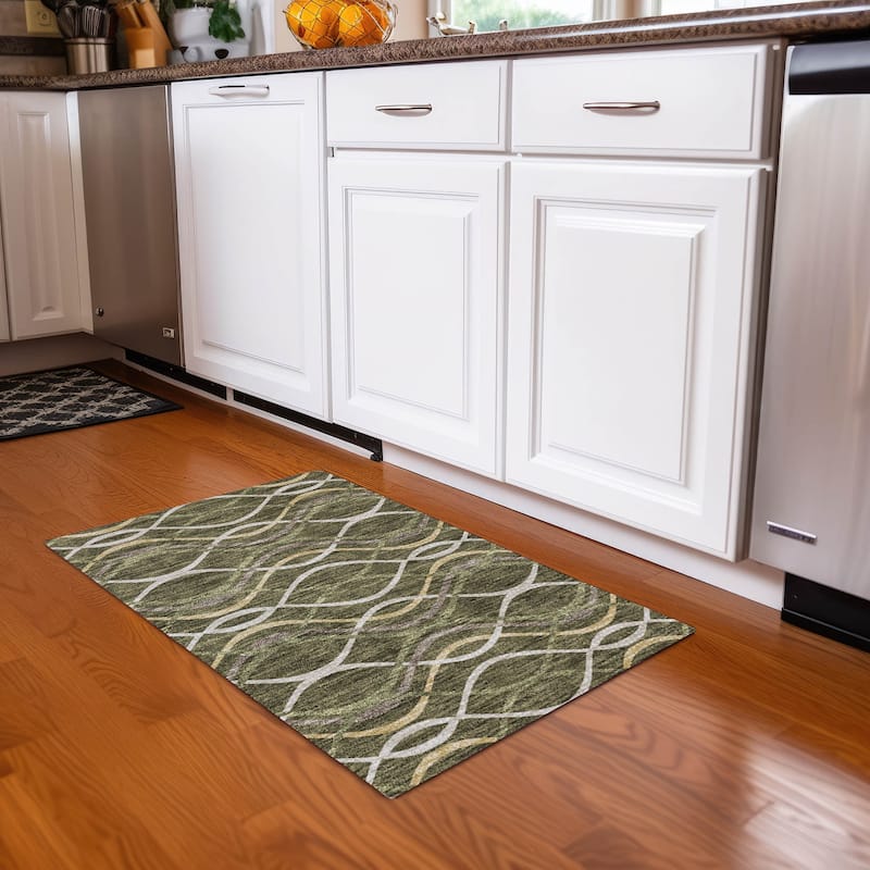 Machine Washable Indoor/ Outdoor Chantille Contempo Deco Rug