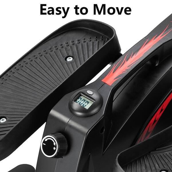 Mini Elliptical Machine Compact Fitness Under Desk Stand Up Elliptical Overstock 31165348