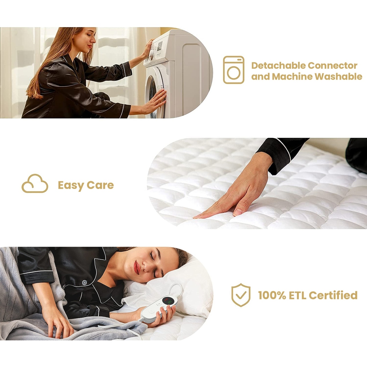 Quilted heated mattress pad 2025