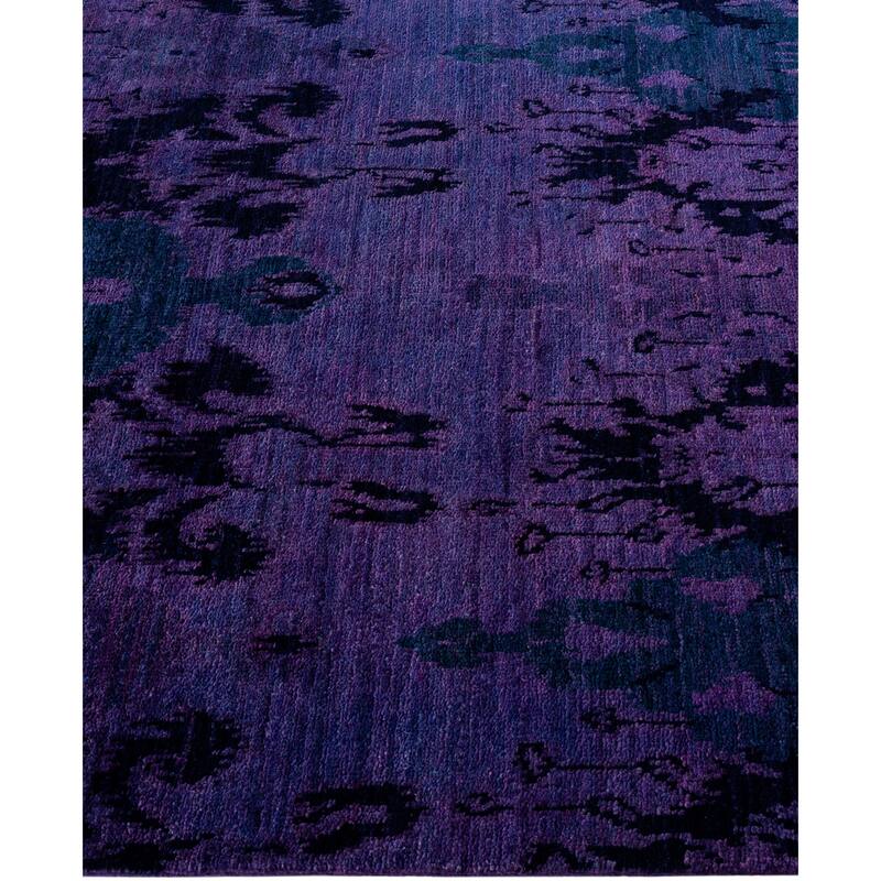 Overdyed One-of-a-Kind Hand-Knotted Area Rug - Purple - 4' 5" x 7' 5"