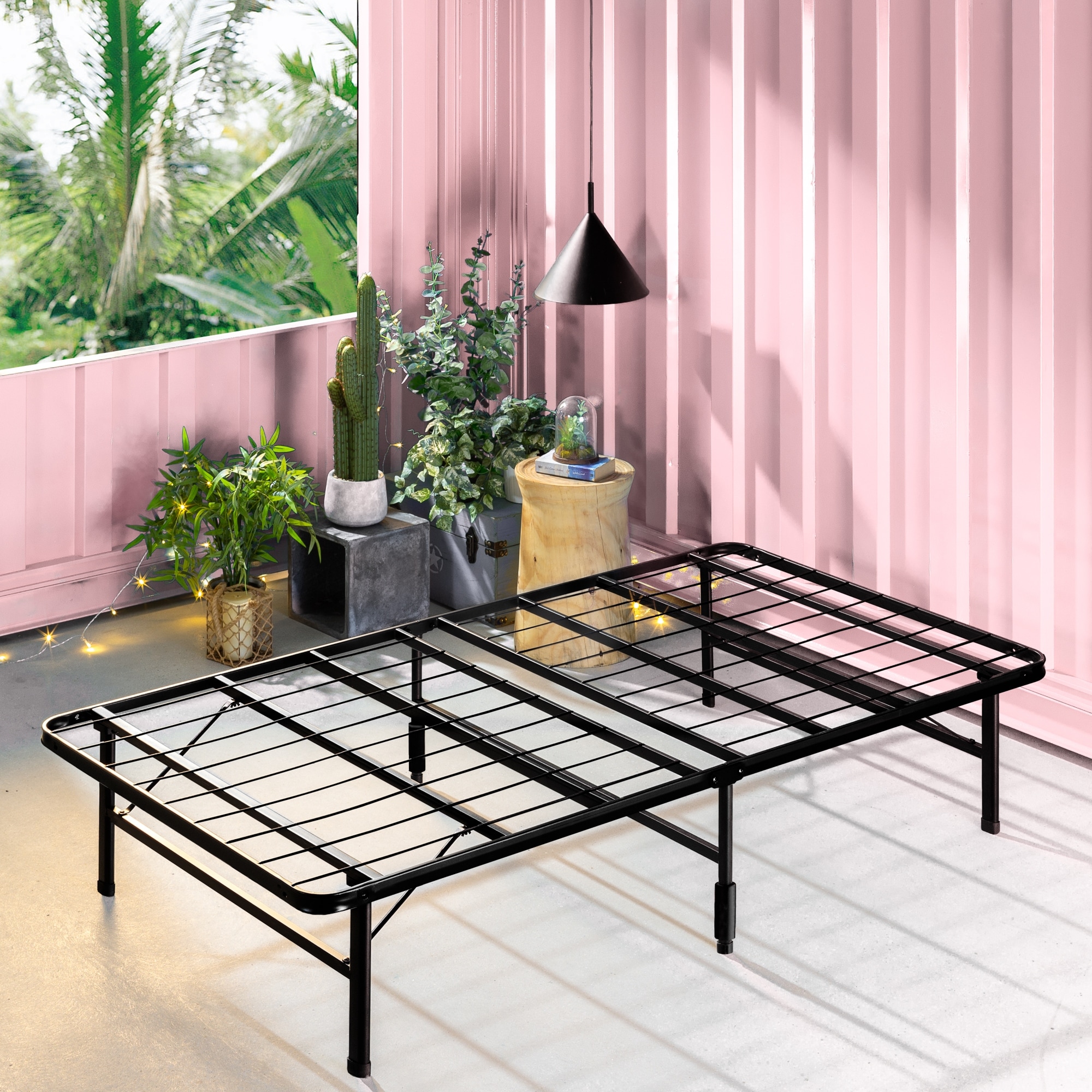 Zinus 14 smartbase mattress foundation with headboard hot sale