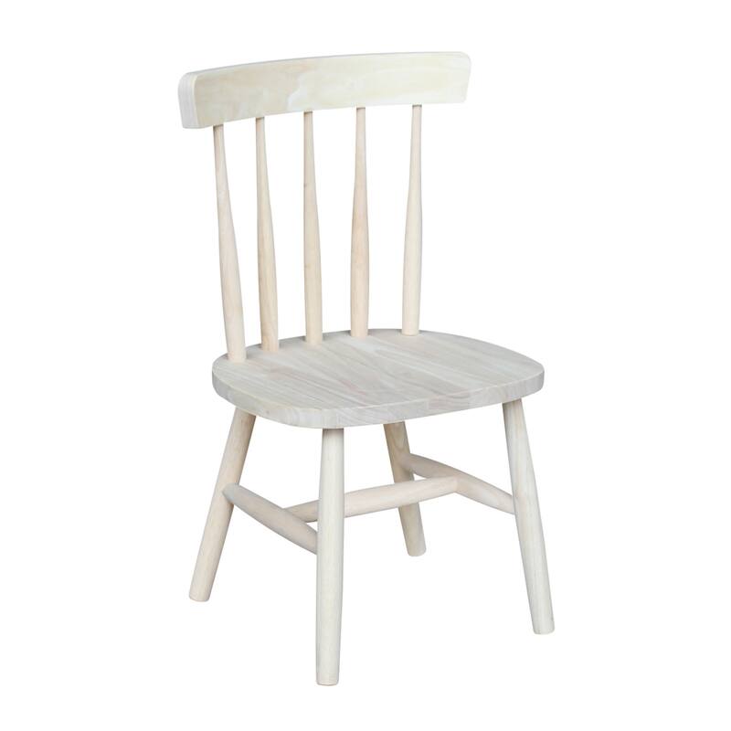 International Concepts Solid Wood Kids Chairs - Set of 2