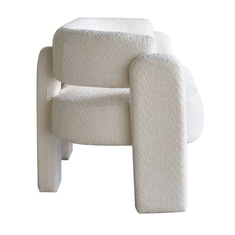 75" W Boucle Upholstery Modern Loveseat Sofa for Living Room