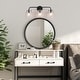 preview thumbnail 14 of 20, Olia Modern Farmhouse Black Bathroom Vanity Light Linear Dimmable Glass Wall Sconces