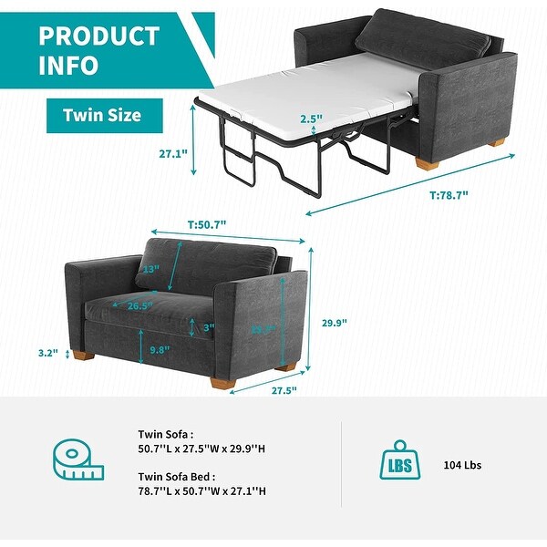 Single pull out sofa bed 2025