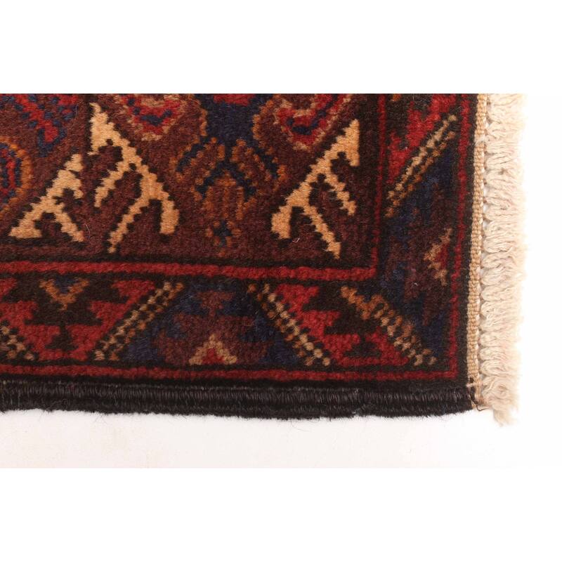 ECARPETGALLERY Hand-knotted Teimani Dark Navy Wool Rug - 2'10 x 4'6