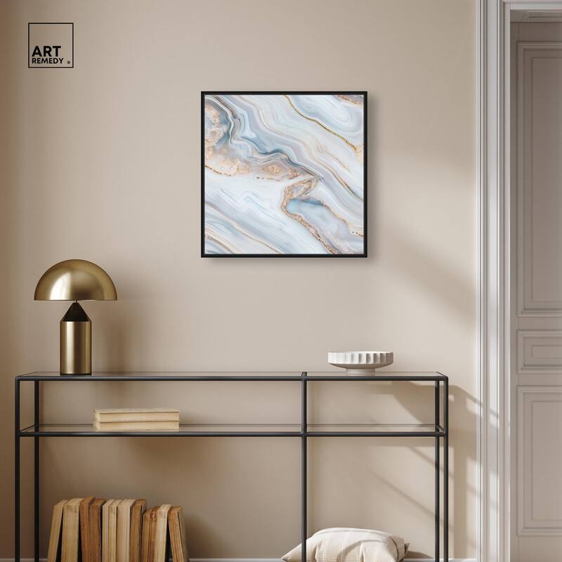 Icy Glitter Stone I Canvas by Art Remedy