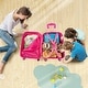 preview thumbnail 25 of 27, Kids Luggage Set with Backpack, 18″ Carry-On Suitcase with Wheels & Adjustable Handle for Boys and Girls